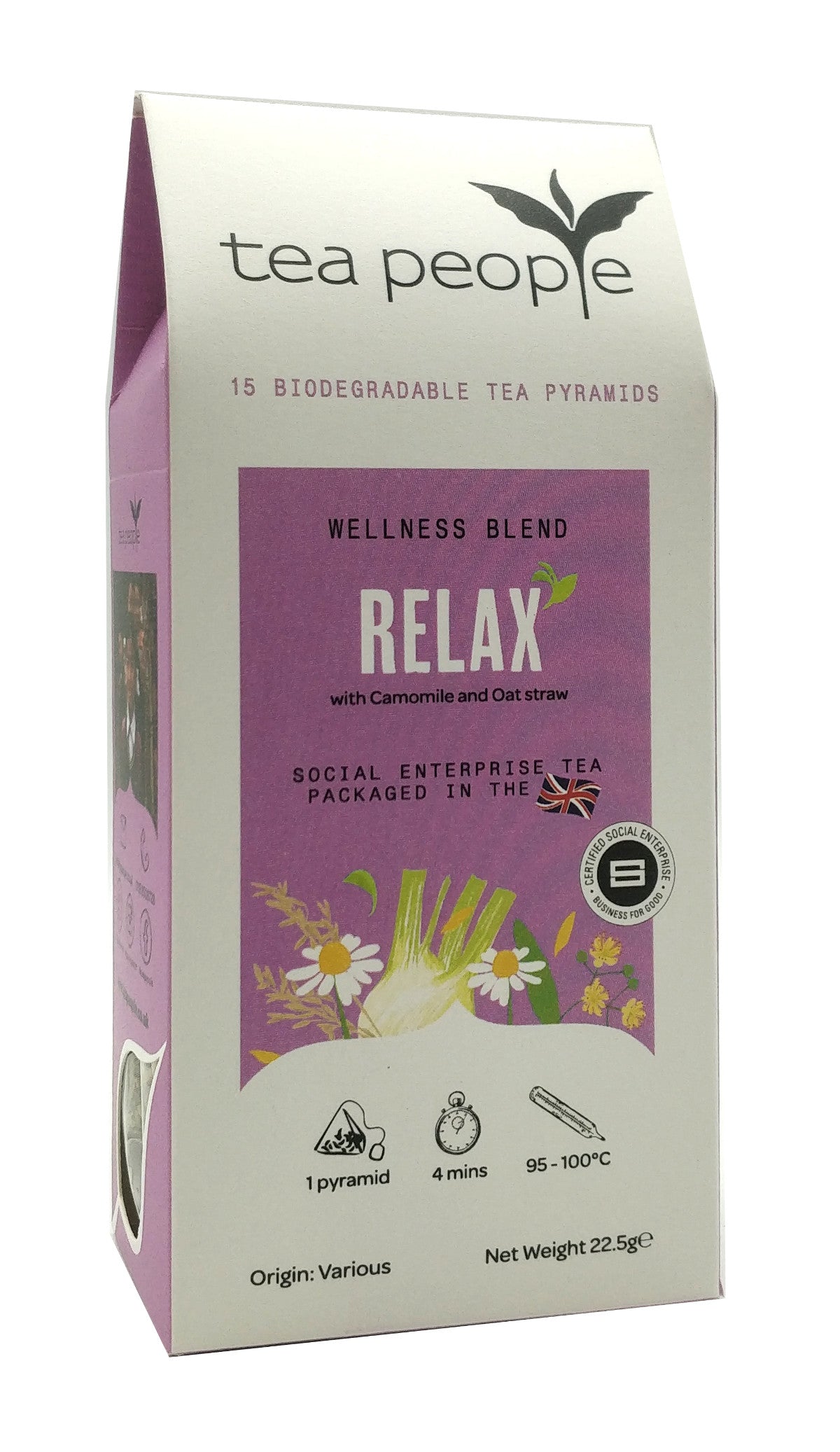 Relax - Wellness Tea Pyramids - 15 Pyramid Retail Pack