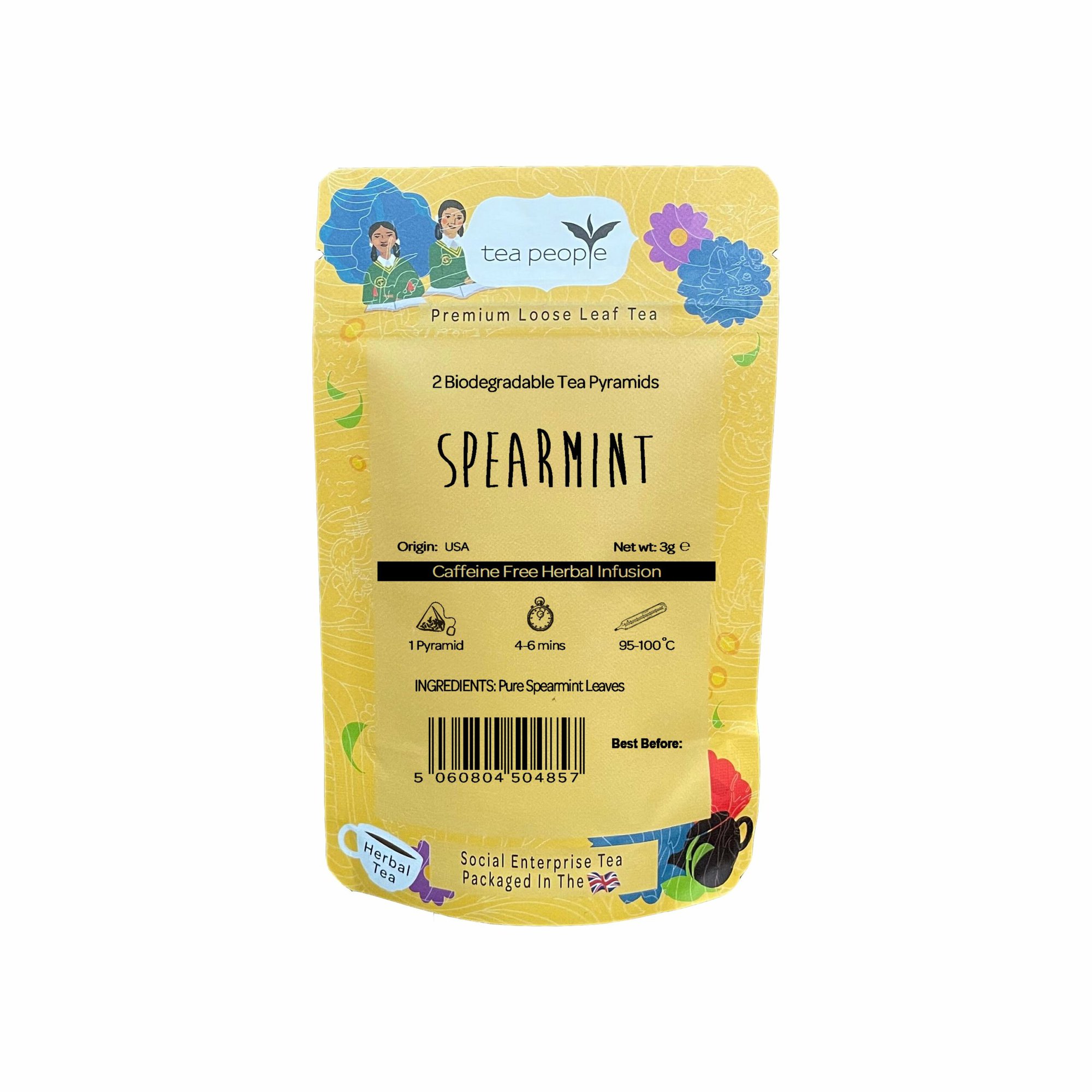 Spearmint - Herbal Tea Pyramids - 2 Pyramid Taster Pack