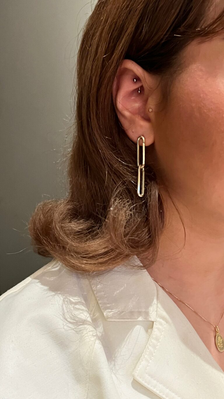 Maya Sikri Double Chain Earrings