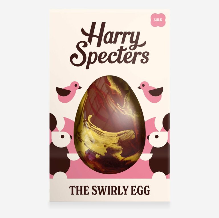 The Swirly Egg - Milk Chocolate Easter Egg With Caramel Crunch 150g
