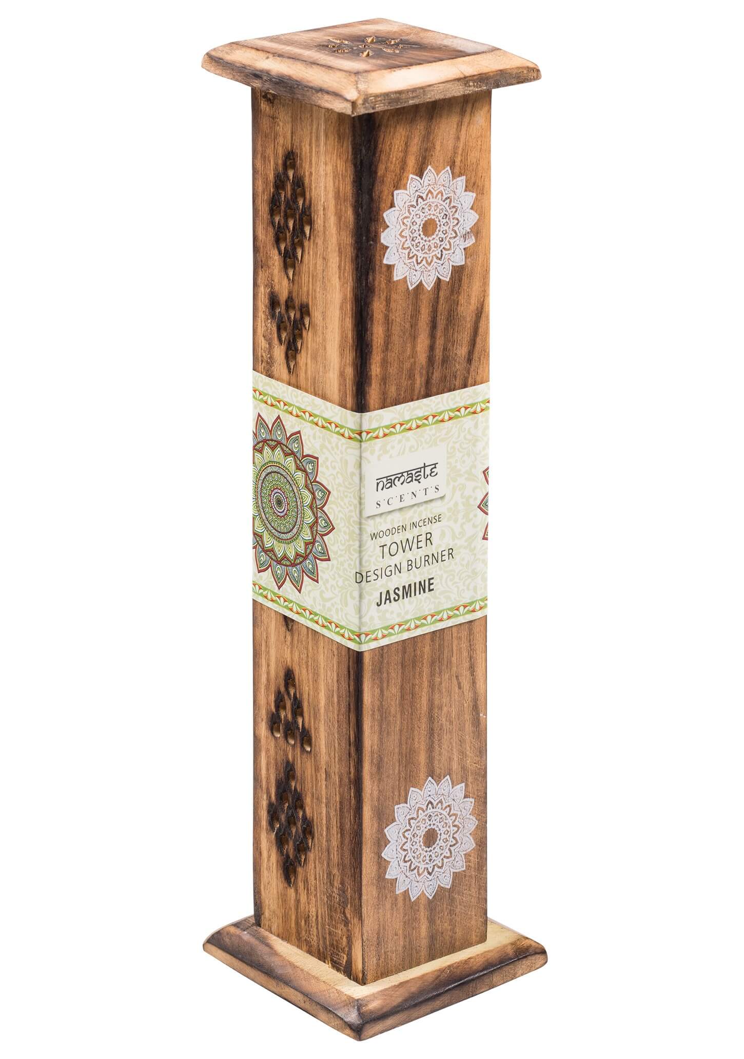 Mango Wood Incense Tower (with Incense) - jasmine
