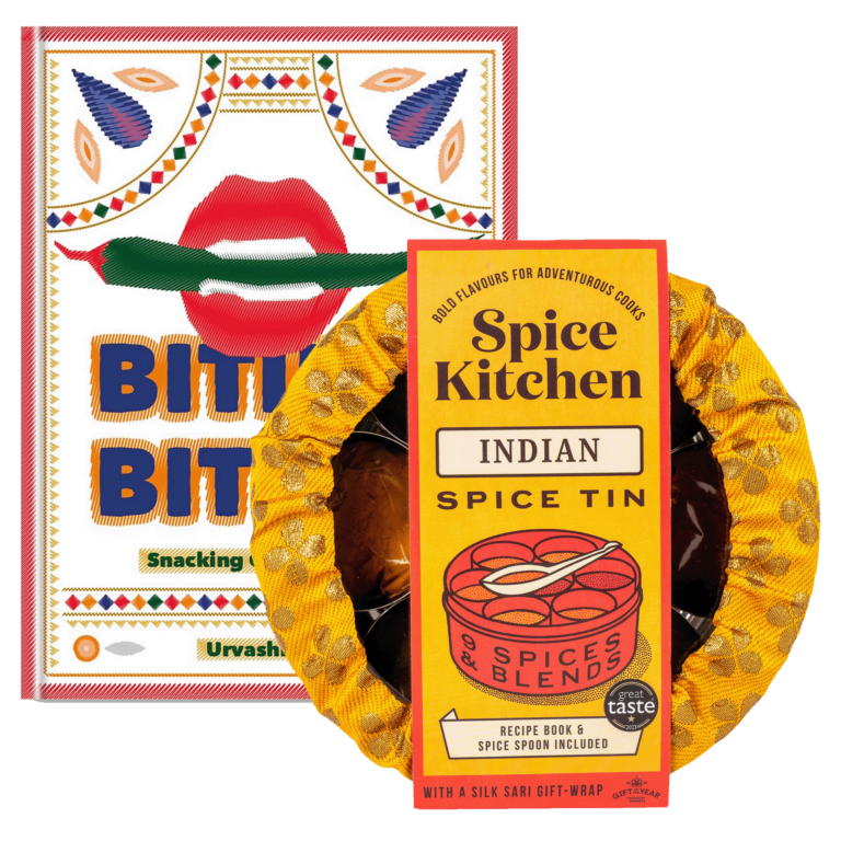 'biting Biting' Cookbook & Indian Spice Tin