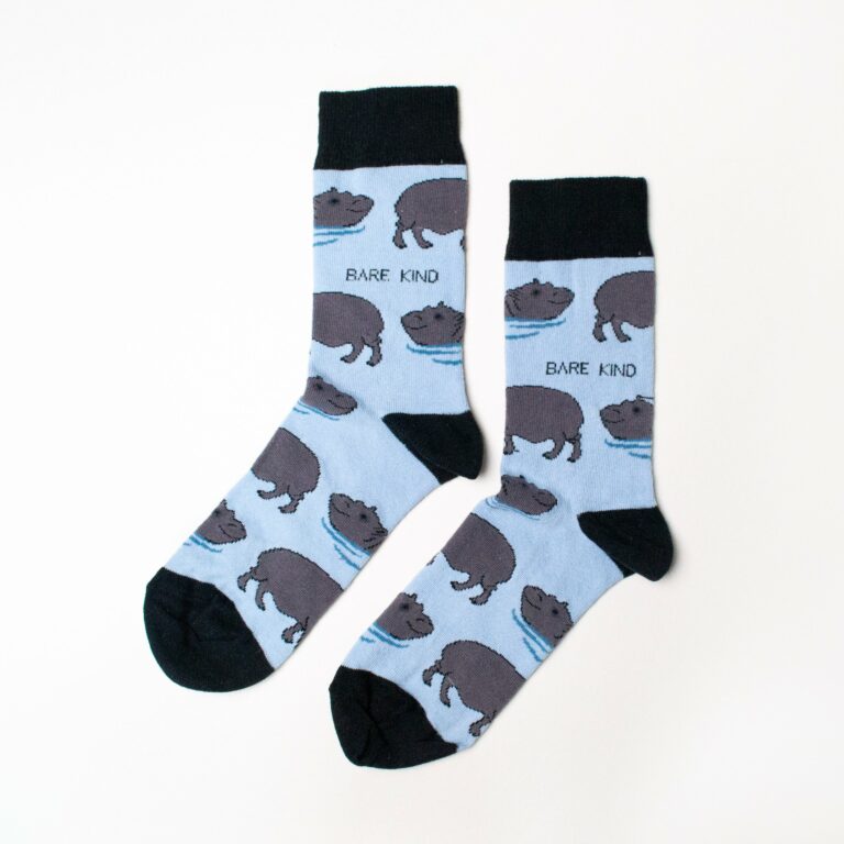 Save The Hippos Bamboo Socks