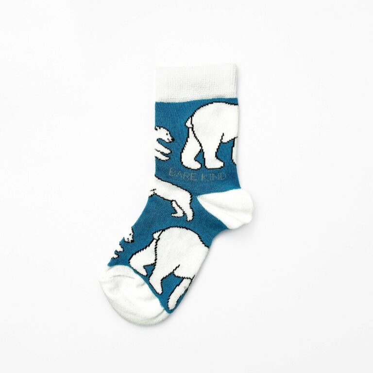 Save The Polar Bear Bamboo Socks For Kids