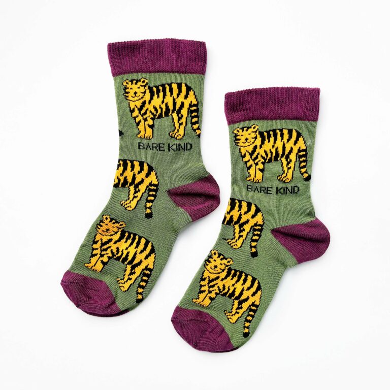 Save The Tiger Bamboo Socks For Kids