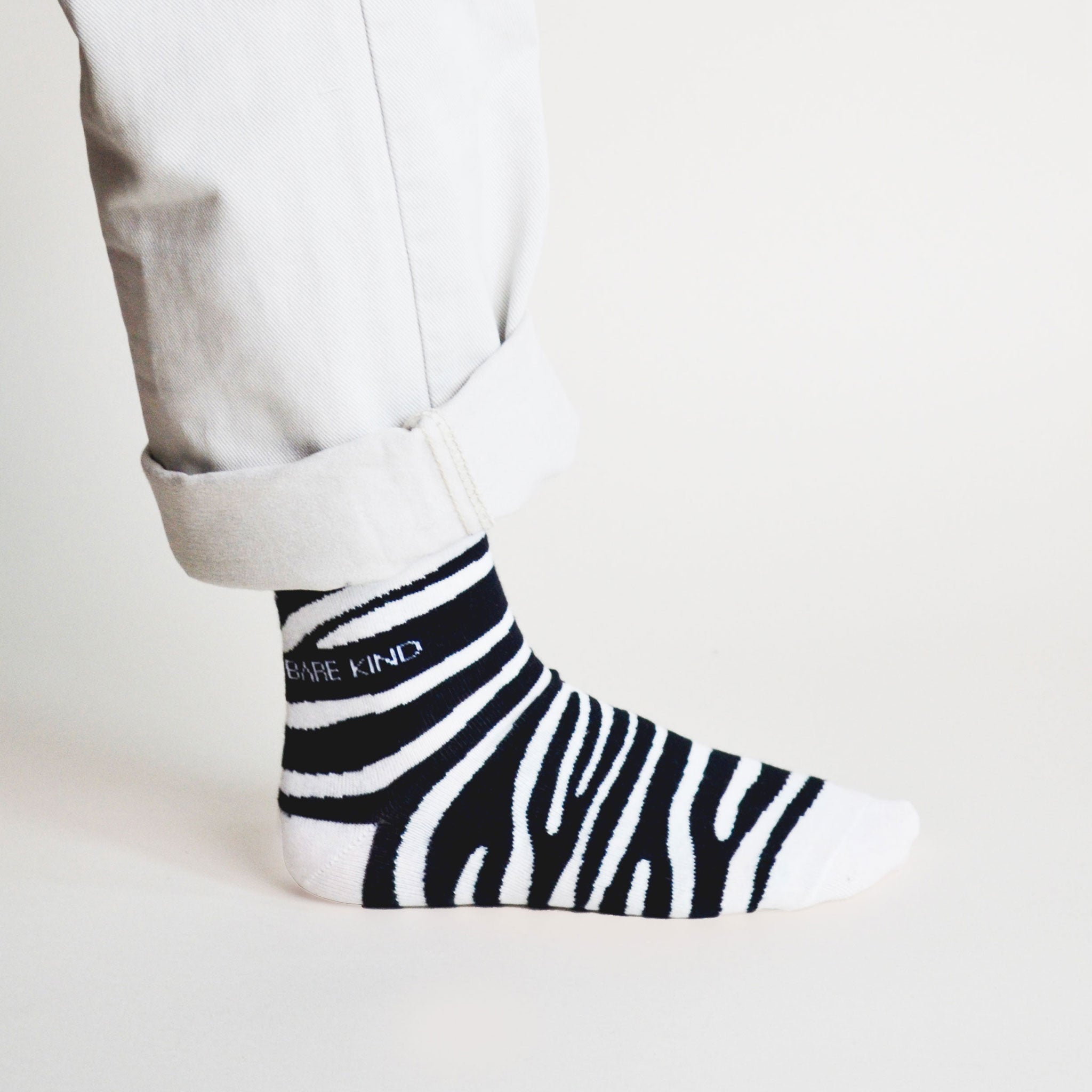Zebra Print Bamboo Socks