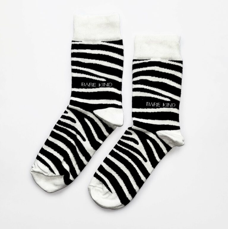 Zebra Print Bamboo Socks