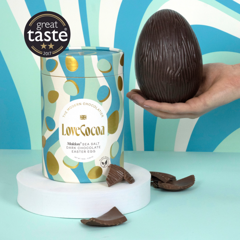 Maldon Sea Salt Dark Chocolate Easter Egg (vegan)