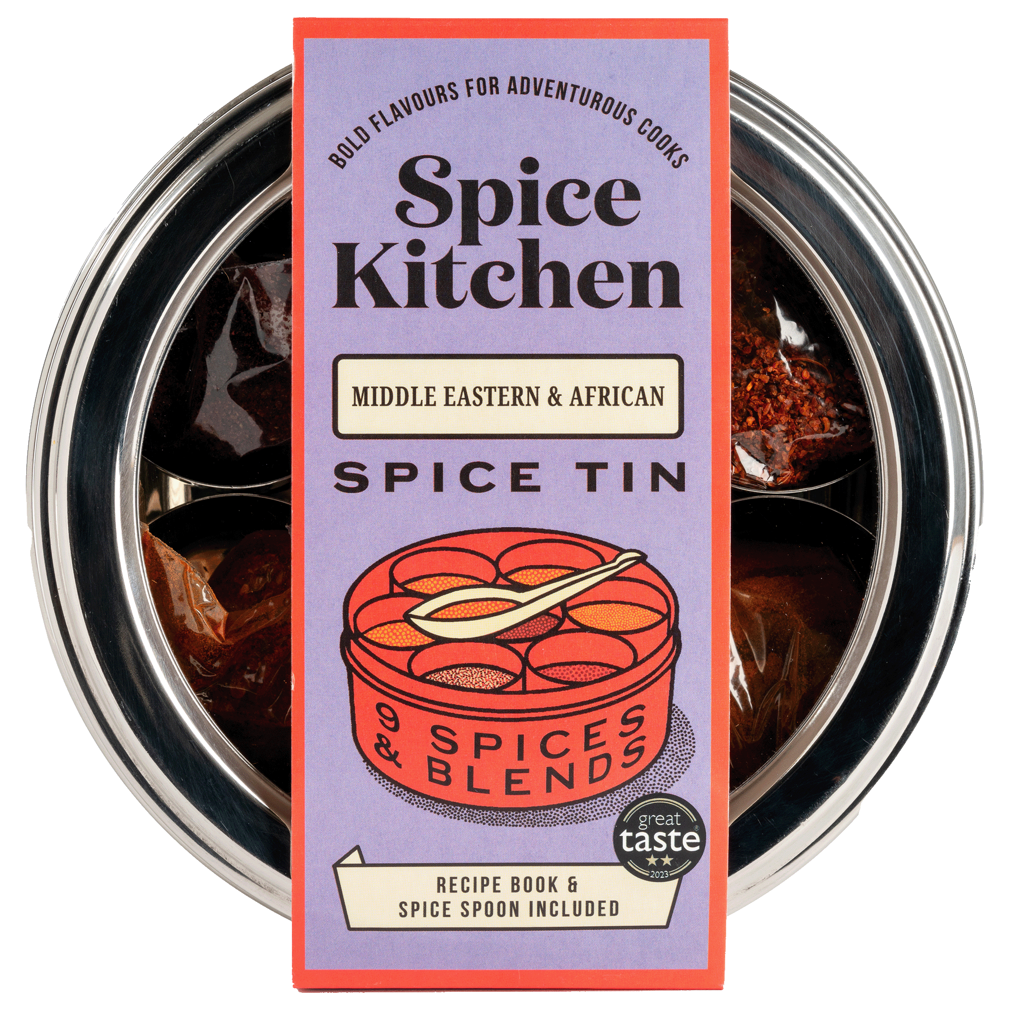 Middle Eastern &amp; African Spice Tin With 9 Spices - Unwrapped