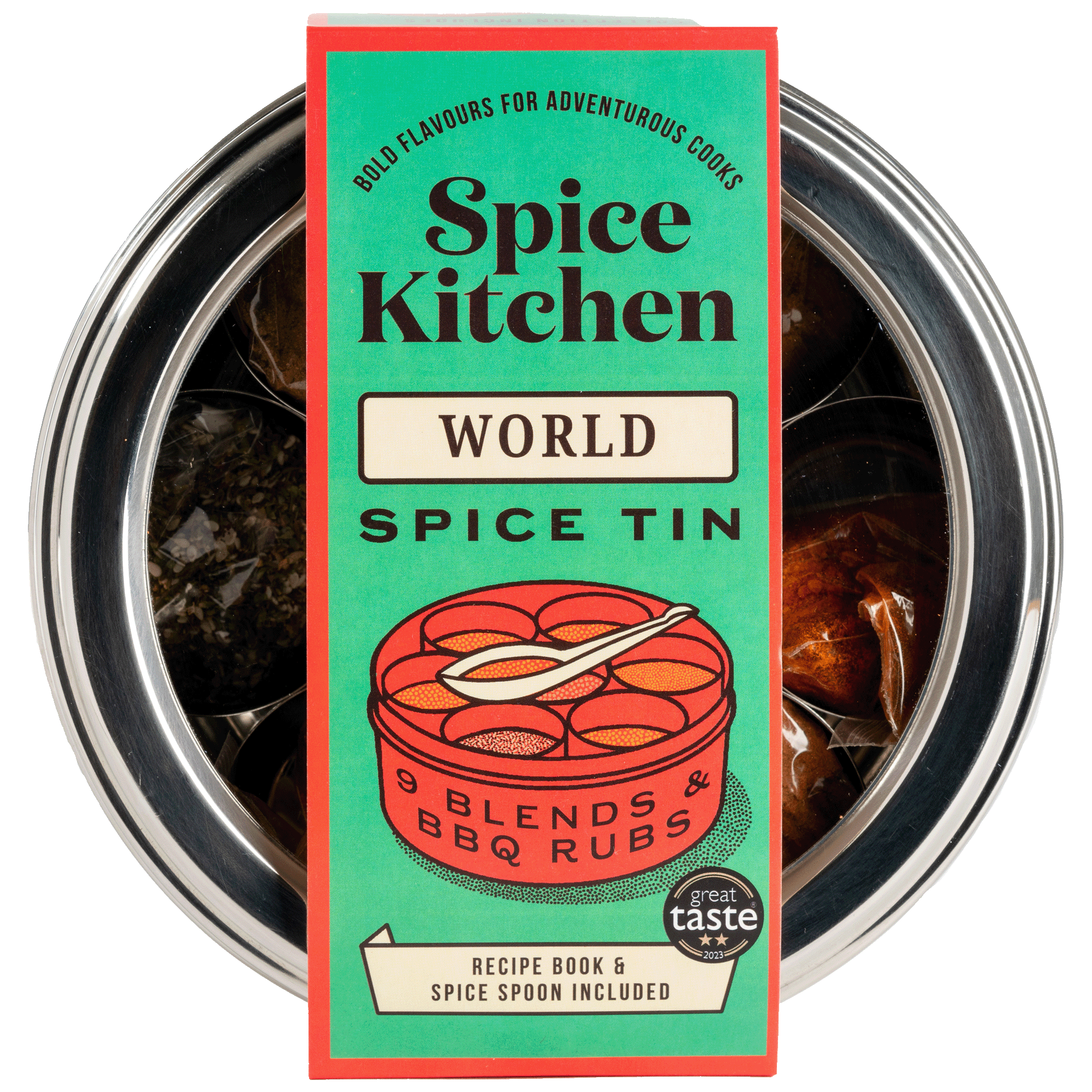 World Tin With 9 Blends &amp; Rubs - Unwrapped