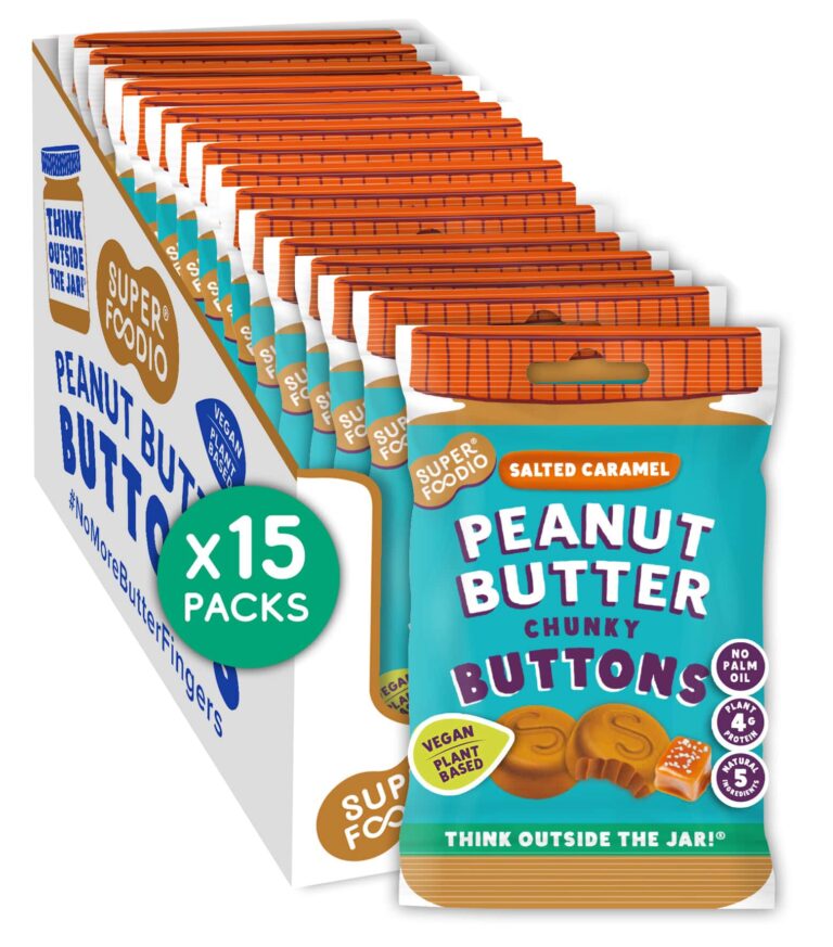 Peanut Butter Buttons - Salted Caramel (20g X 15 Packs)