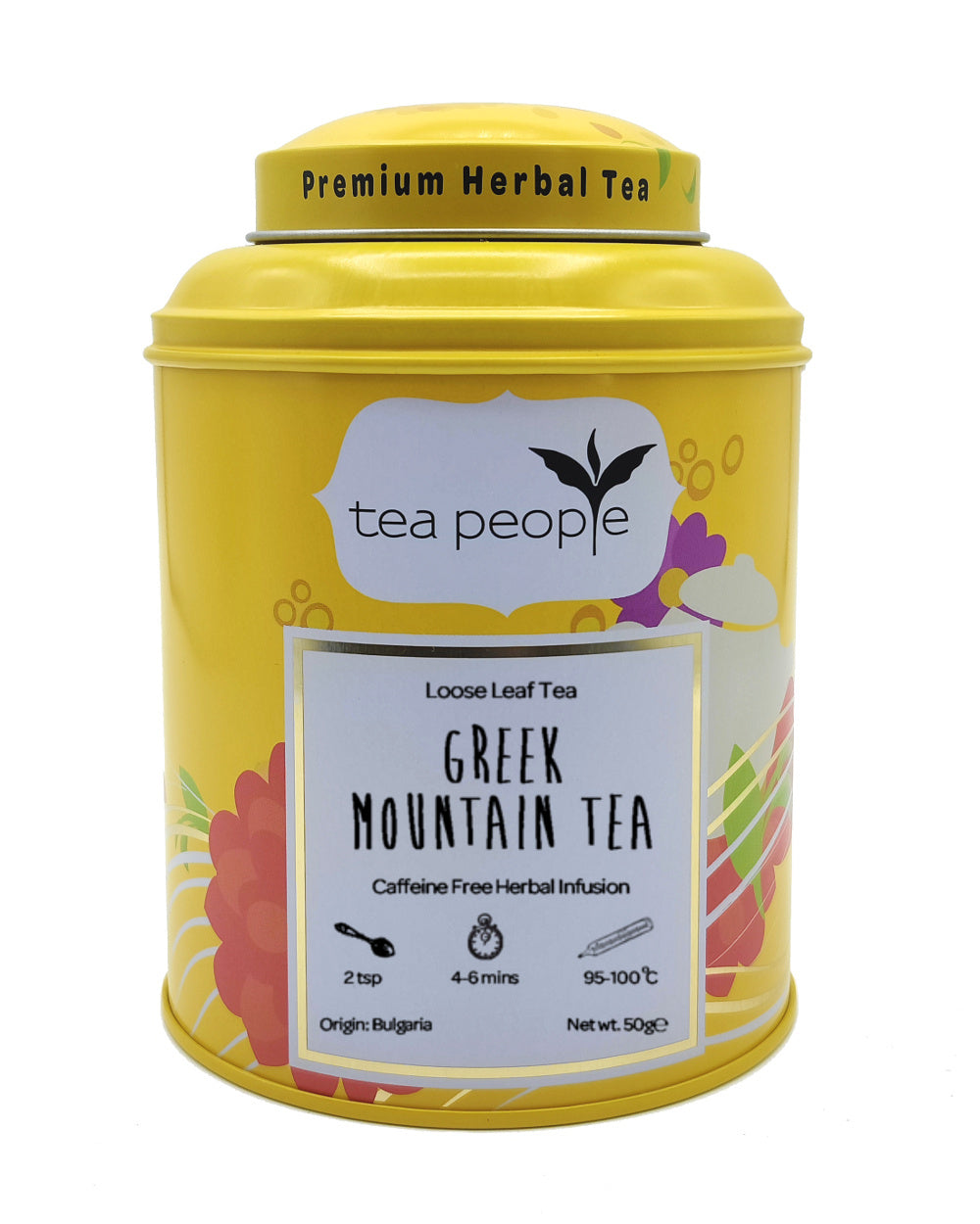 Greek Mountain Tea - Loose Herbal Tea - 50g Tin Caddy