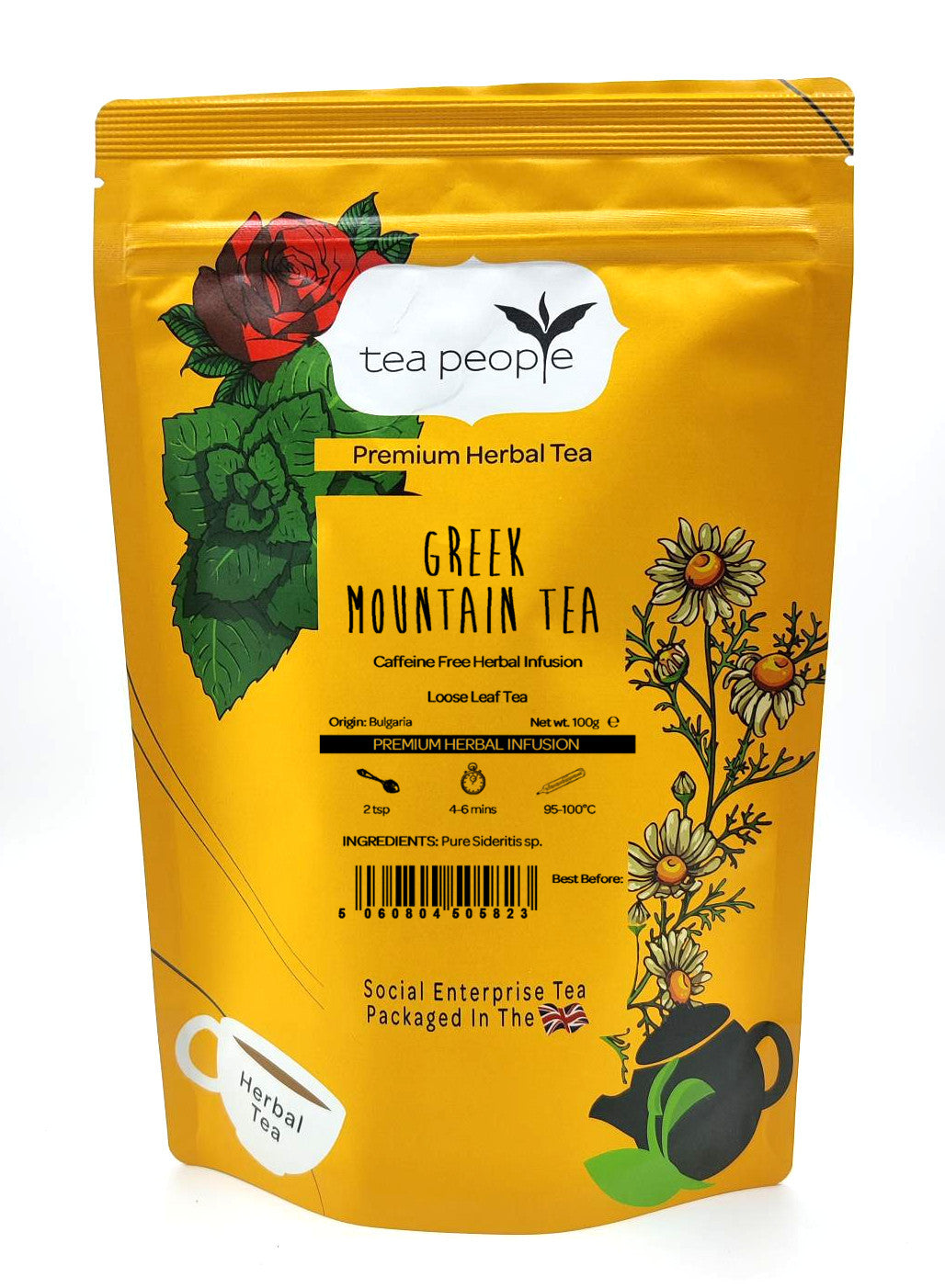 Greek Mountain Tea - Loose Herbal Tea - 100g Refill Pack