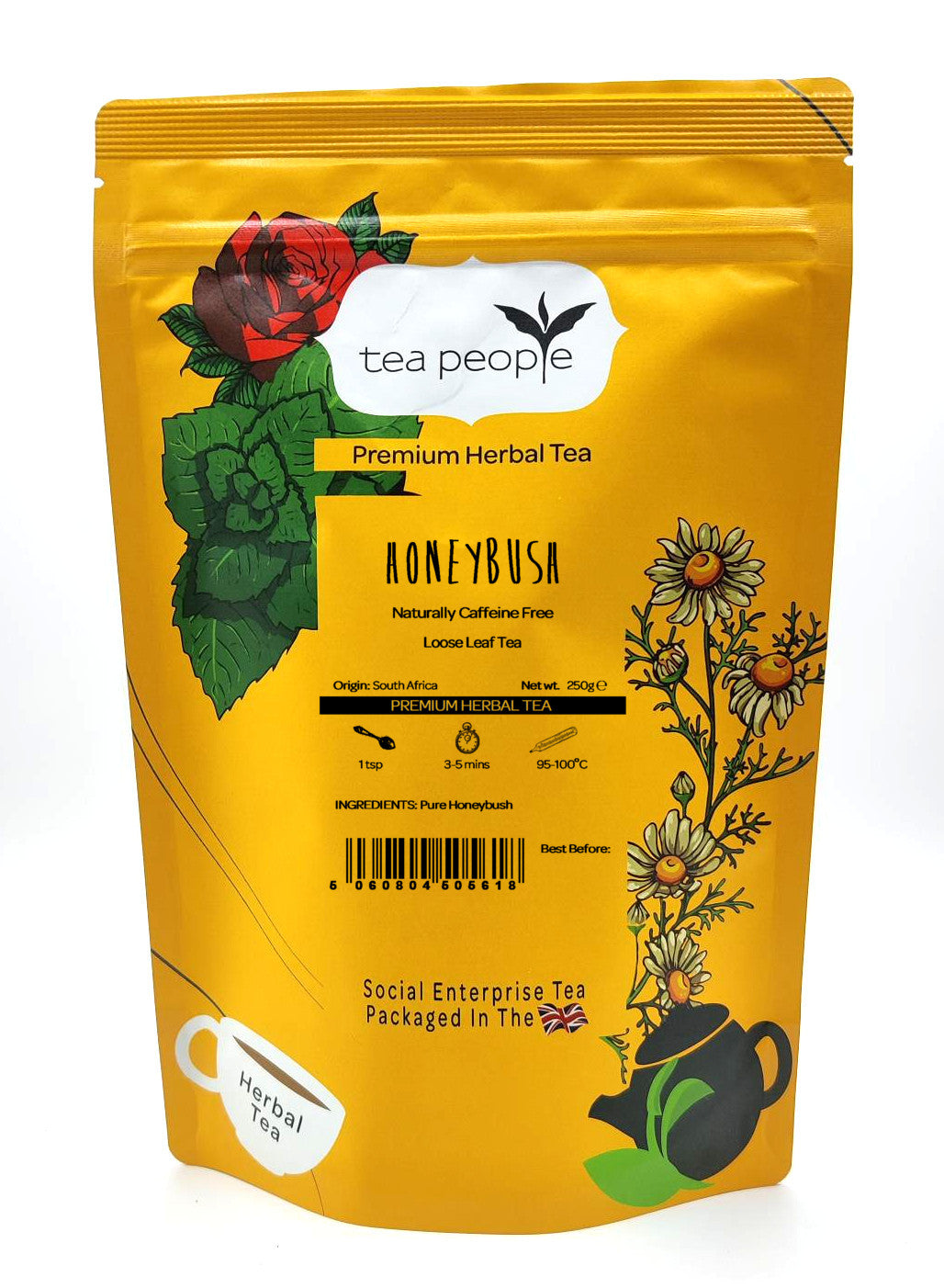 Honeybush Tea - Loose Herbal Tea - 250g Refill Pack