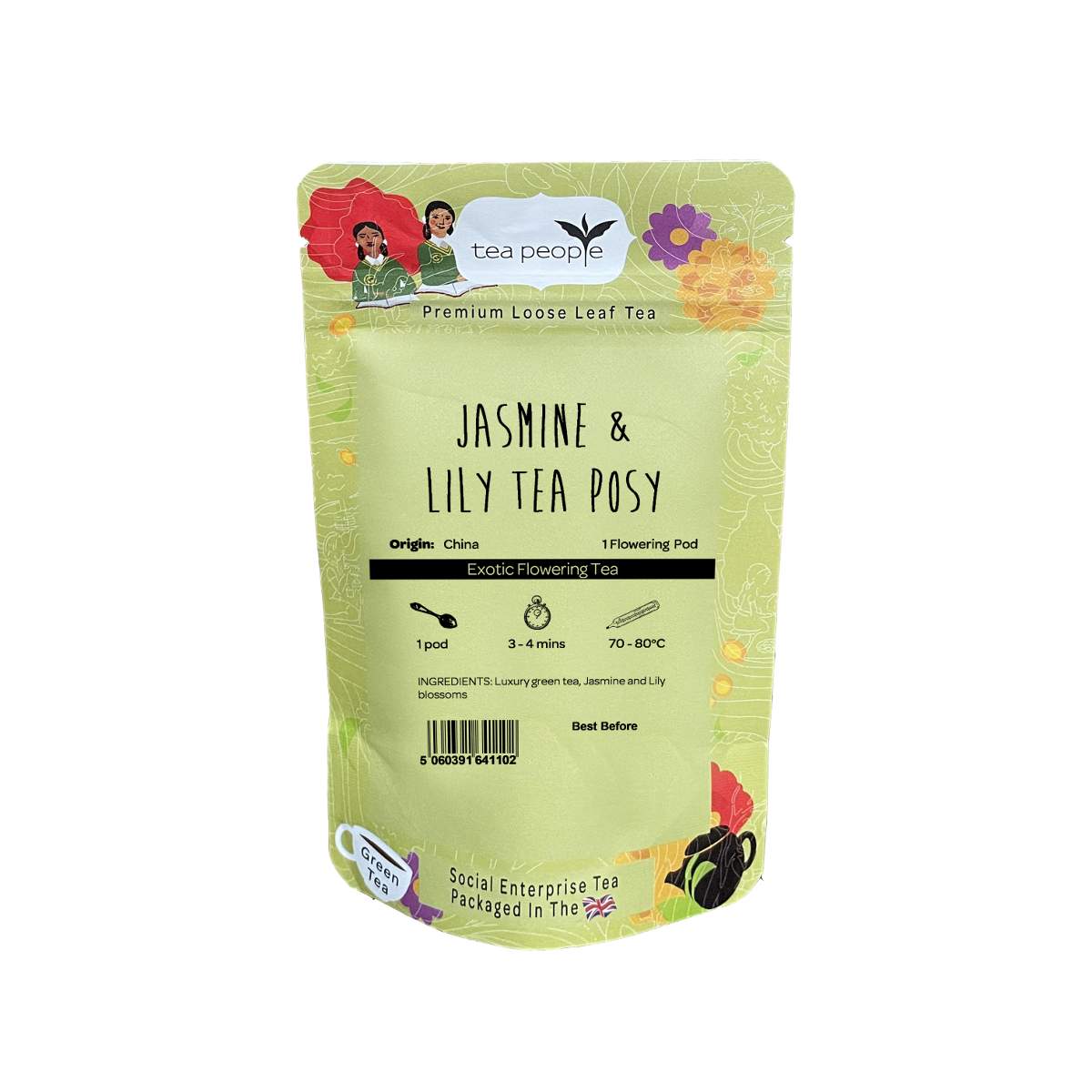Jasmine And Lily Tea Posy- Flowering Tea - 1 Pod Taster Pack