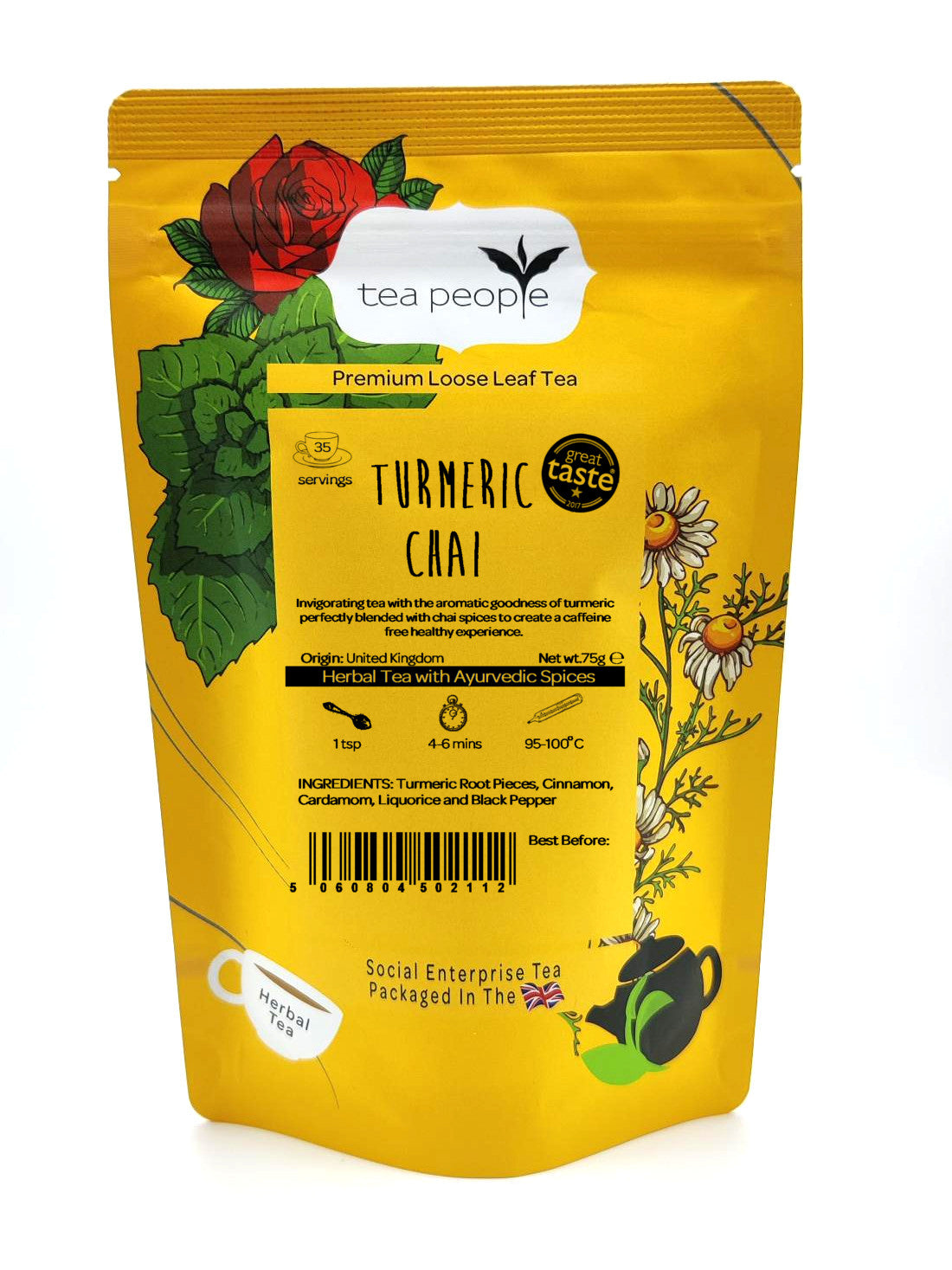 Turmeric Chai - Loose Herbal Tea - 75g Retail Pack
