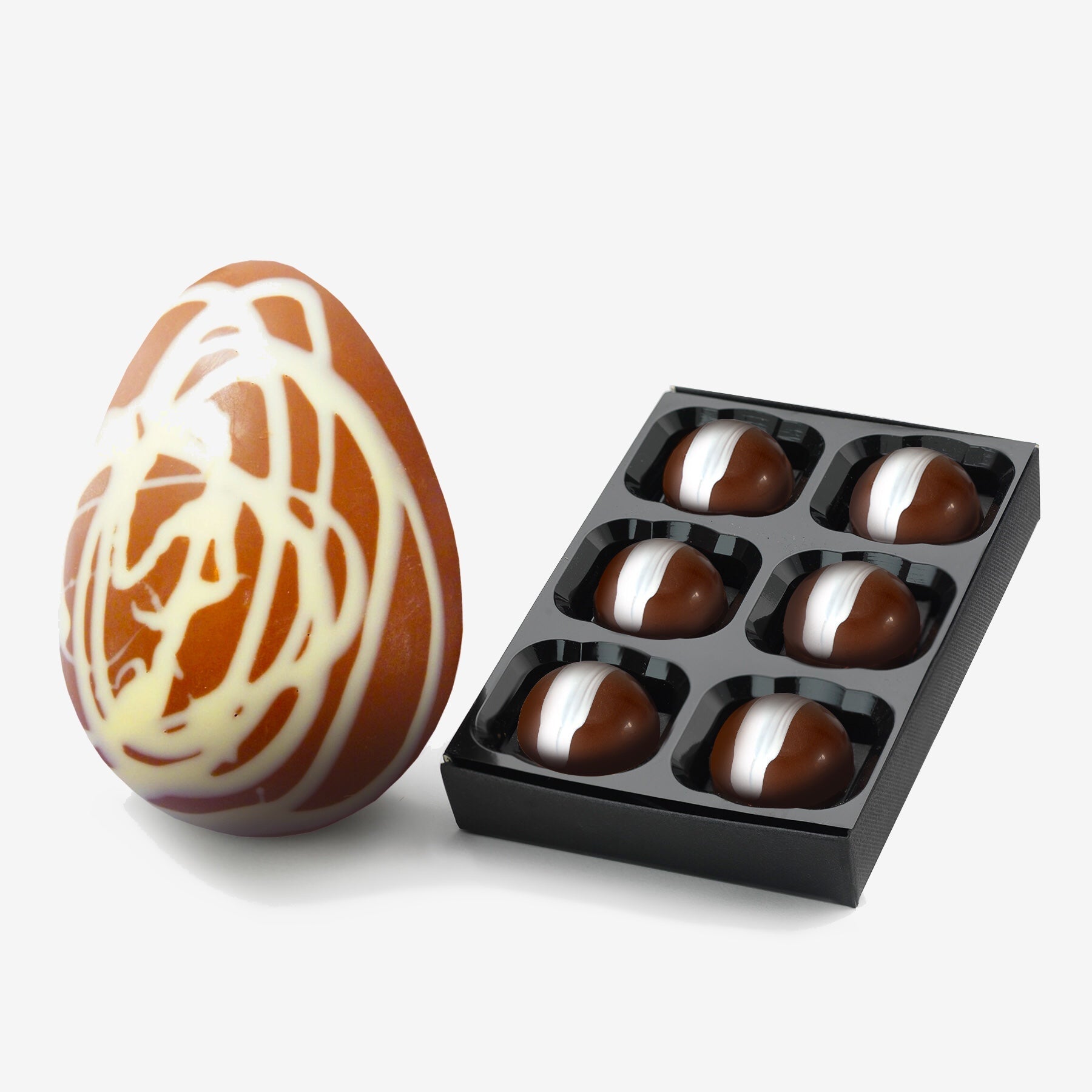 The Caramel Egg Combo - Caramel Easter Egg With Milk Sea Salt Caramel Chocolates 210g