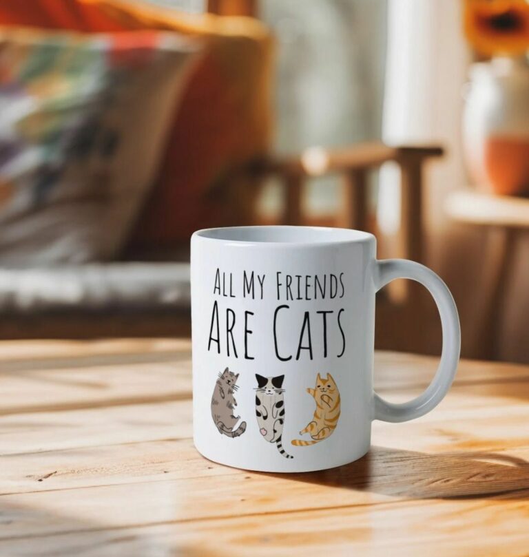 All My Friends Are Cats - Mug - White / One Size