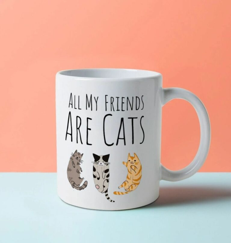 All My Friends Are Cats - Mug - White / One Size