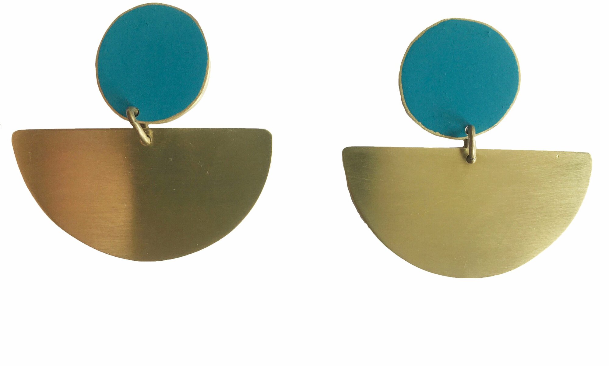 Lis Exclusive Coloured Statement Earrings - Teal
