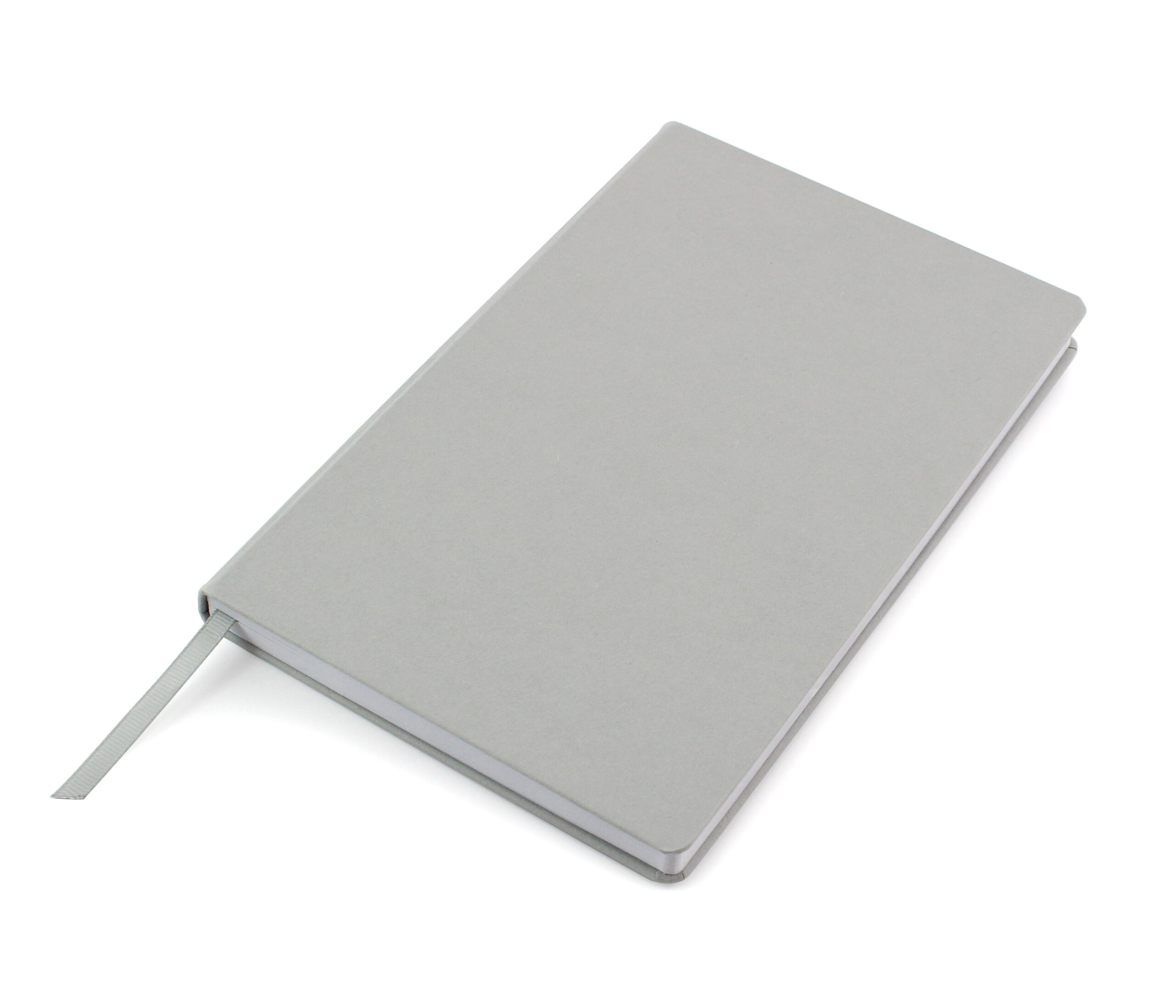 Cafeco Recycled Paper Casebound Notebook With Elastic Strap And Pen Loop - Argilla Grey