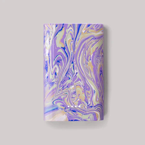 Recycled E-bike Marble Plastic Power Bank - Ultraviolet