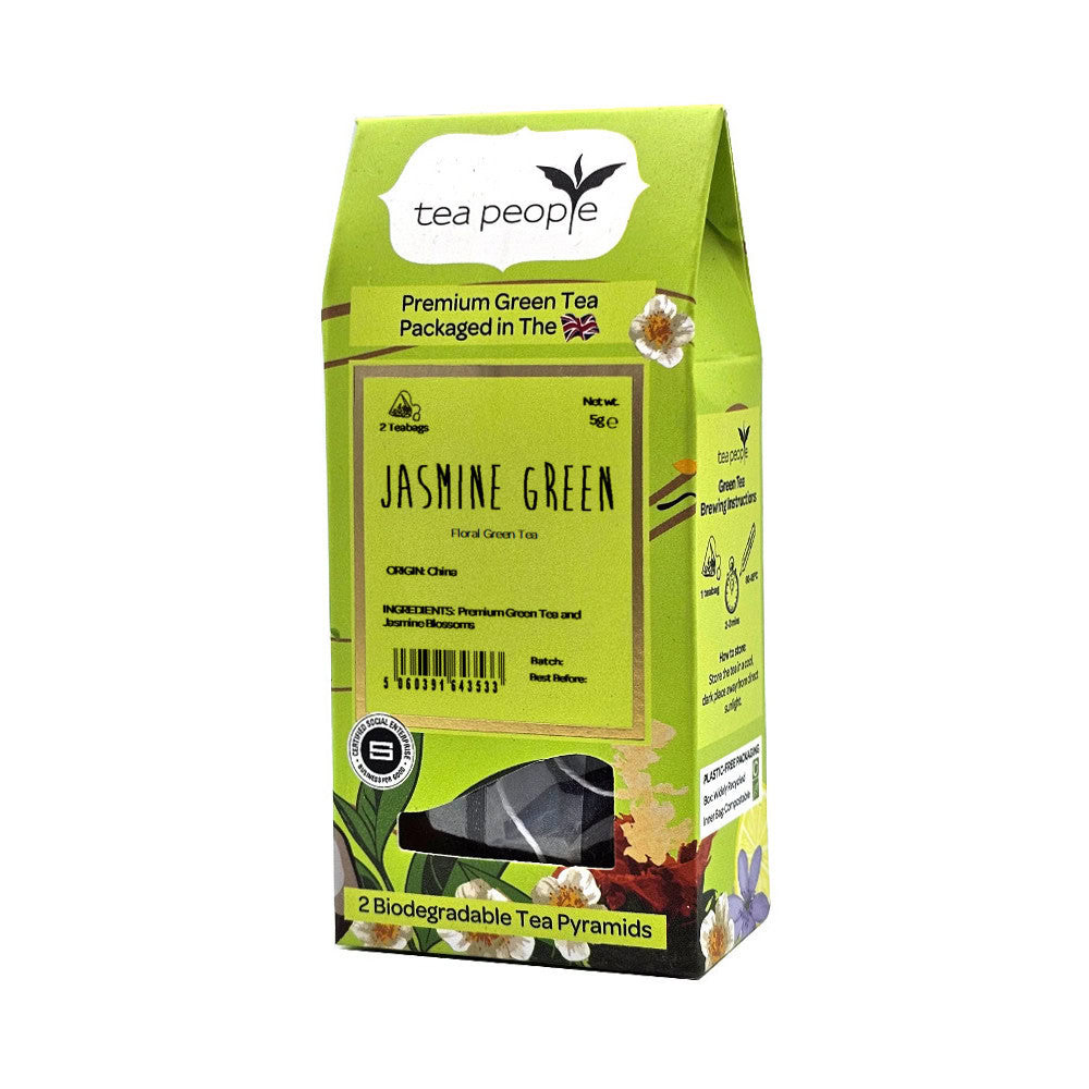 Jasmine Green - Green Tea Pyramids - 2 Pyramid Taster Pack