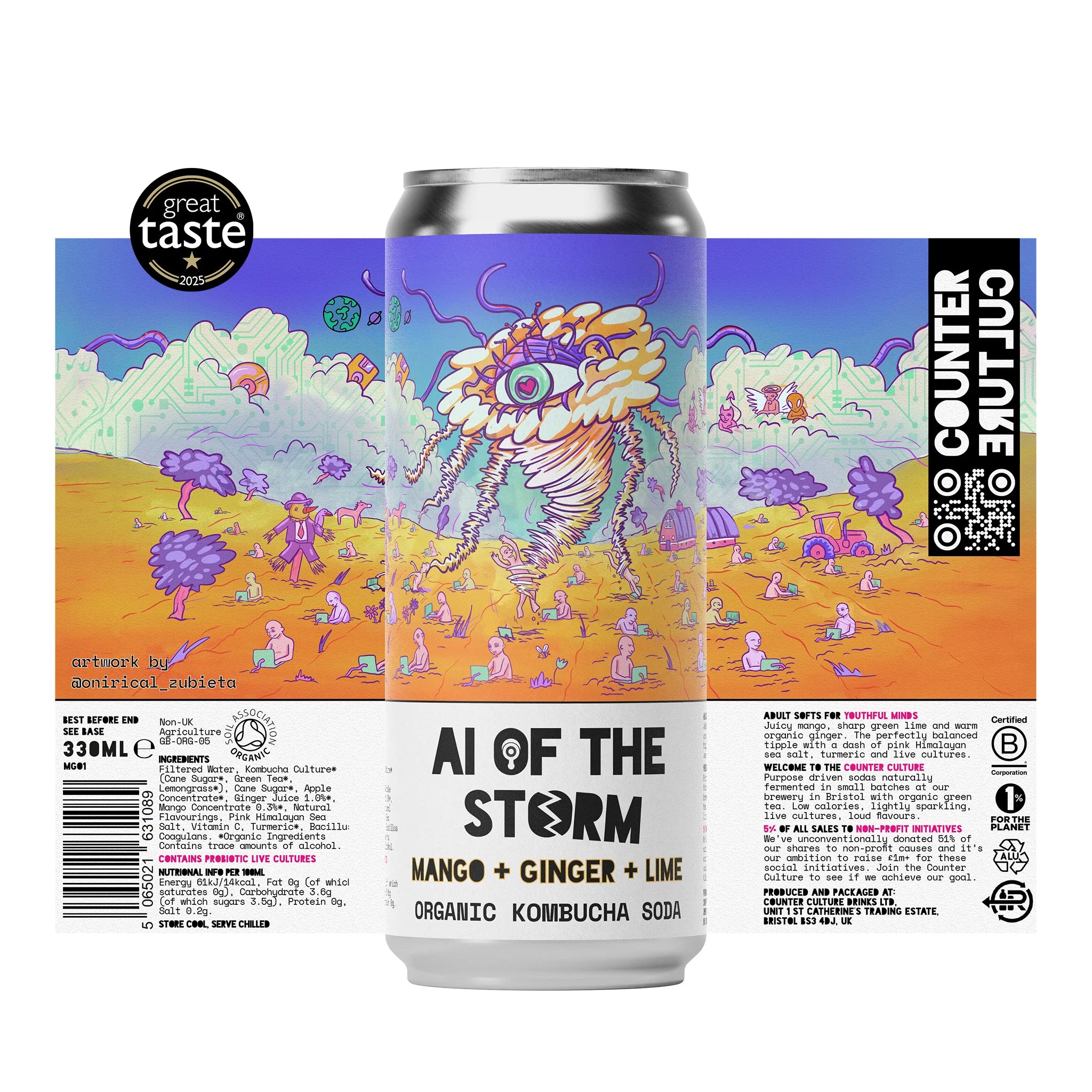 Mango + Ginger + Lime Kombucha Soda // Ai Of The Storm
