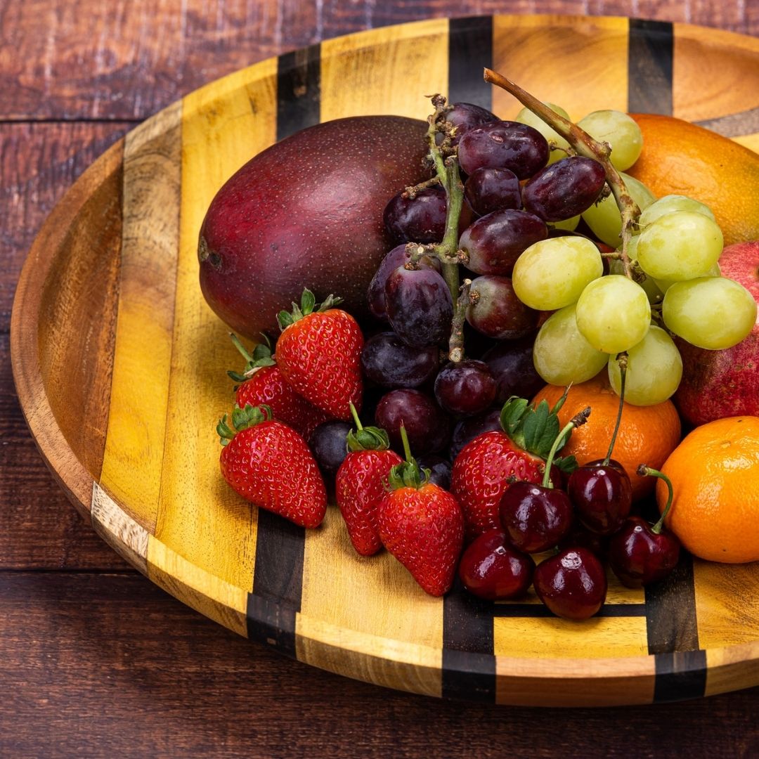 Artisan Upcycled End Grain Fruit Bowls (2 Patterns &amp; 2 Sizes Available)