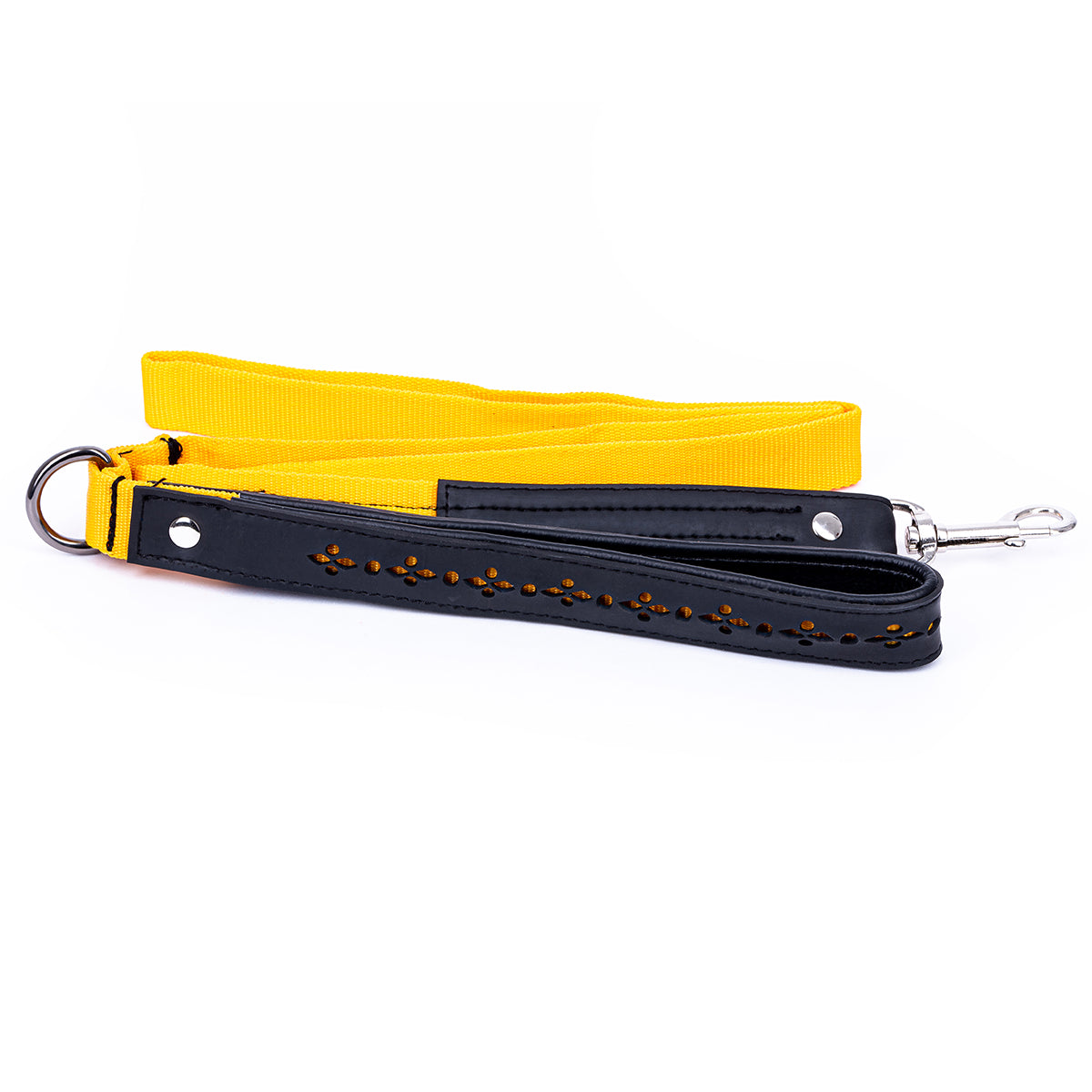 Eco Friendly Recycled Inner Tube Vegan Dog Lead - yellow