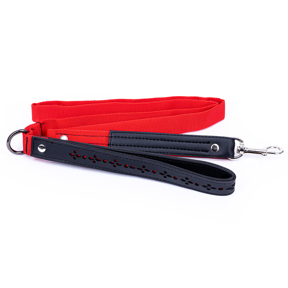 Eco Friendly Recycled Inner Tube Vegan Dog Lead - red