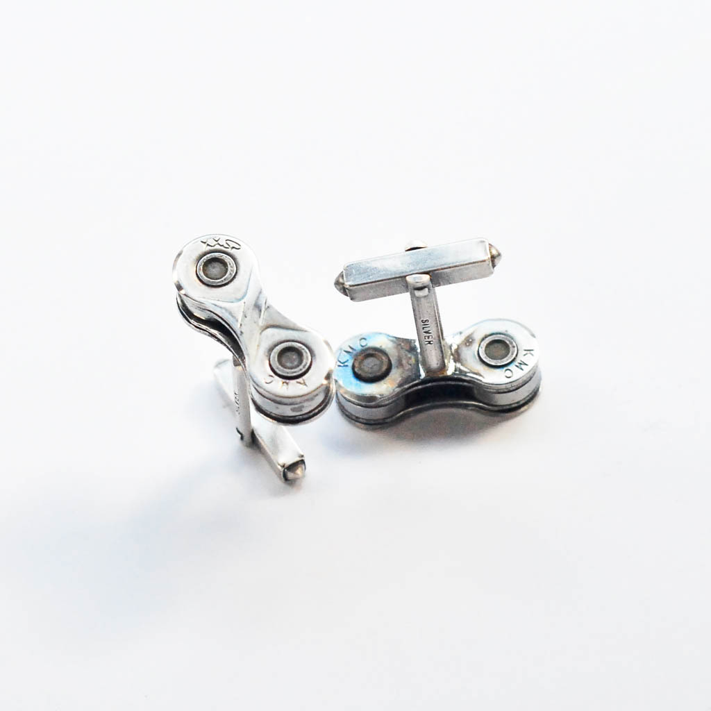 Paguro Upcycle Recycled Bicycle Chain Cufflinks Eco Gift