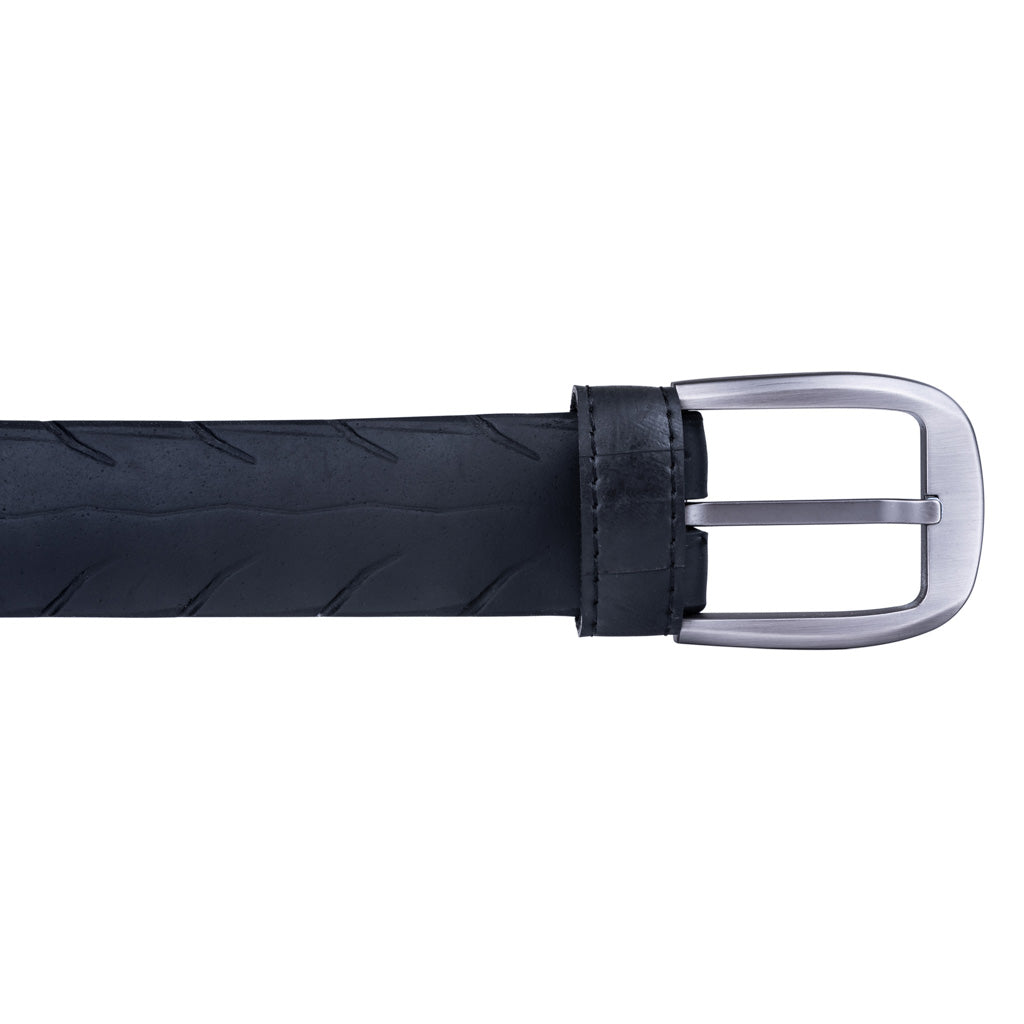 Recycled Rubber Motorbike Tyre Vegan Belt (large Buckle)