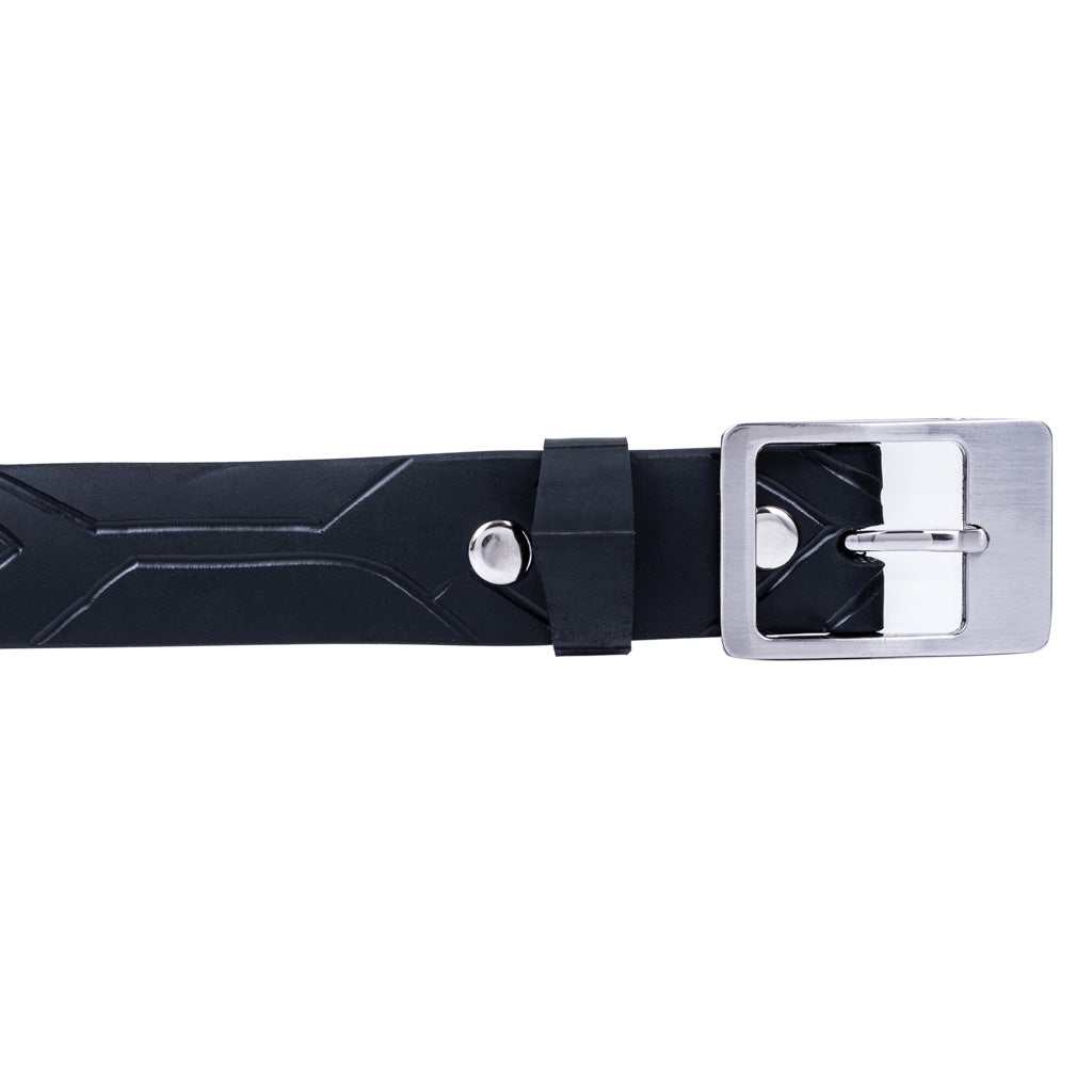 Slim Recycled Tyre Vegan Biker Belt