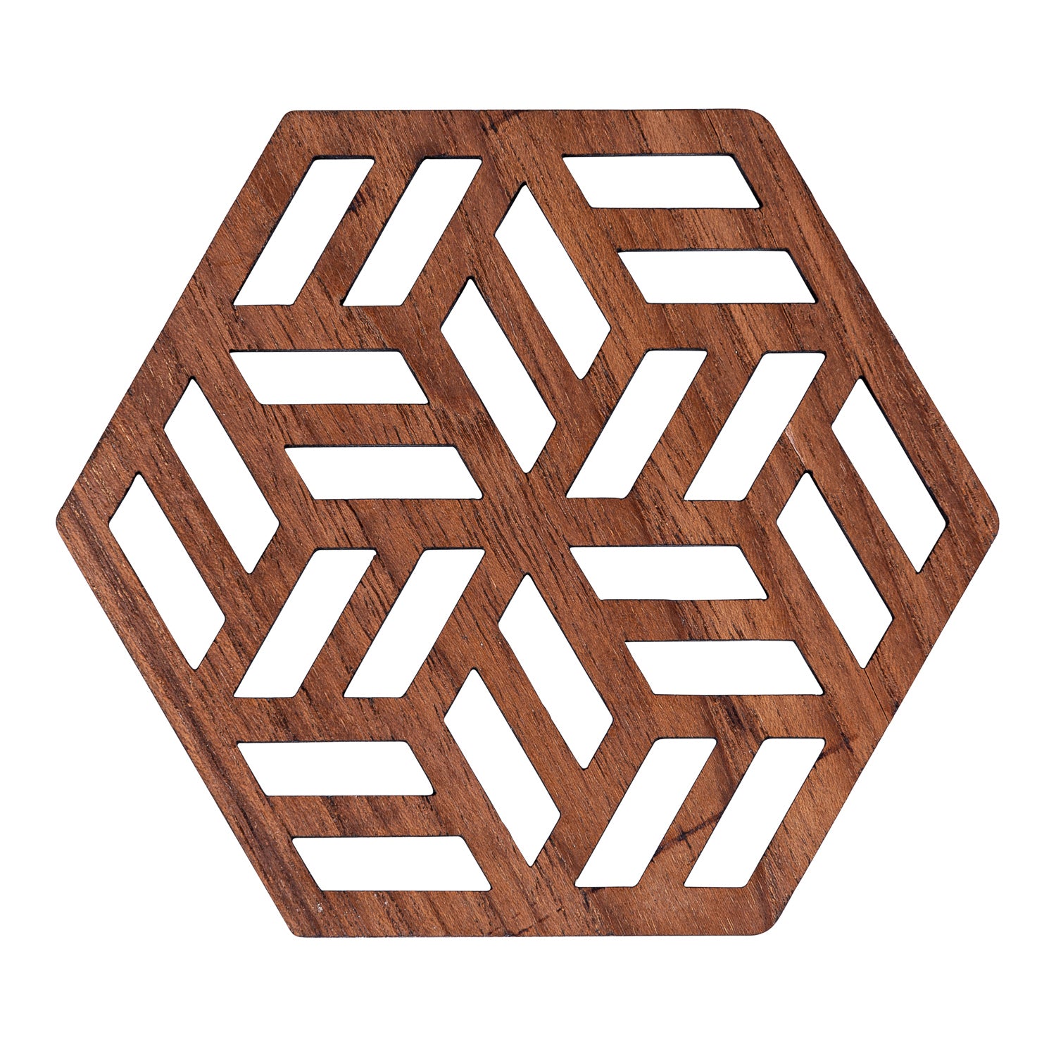 Zeta Upcycled Teak Wood Coasters - Set Of 2 Or 4