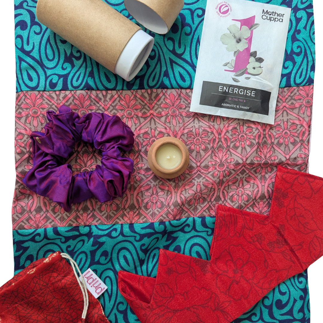 Reusable Upcycled Sari Christmas Cracker - Single Cracker, Filled