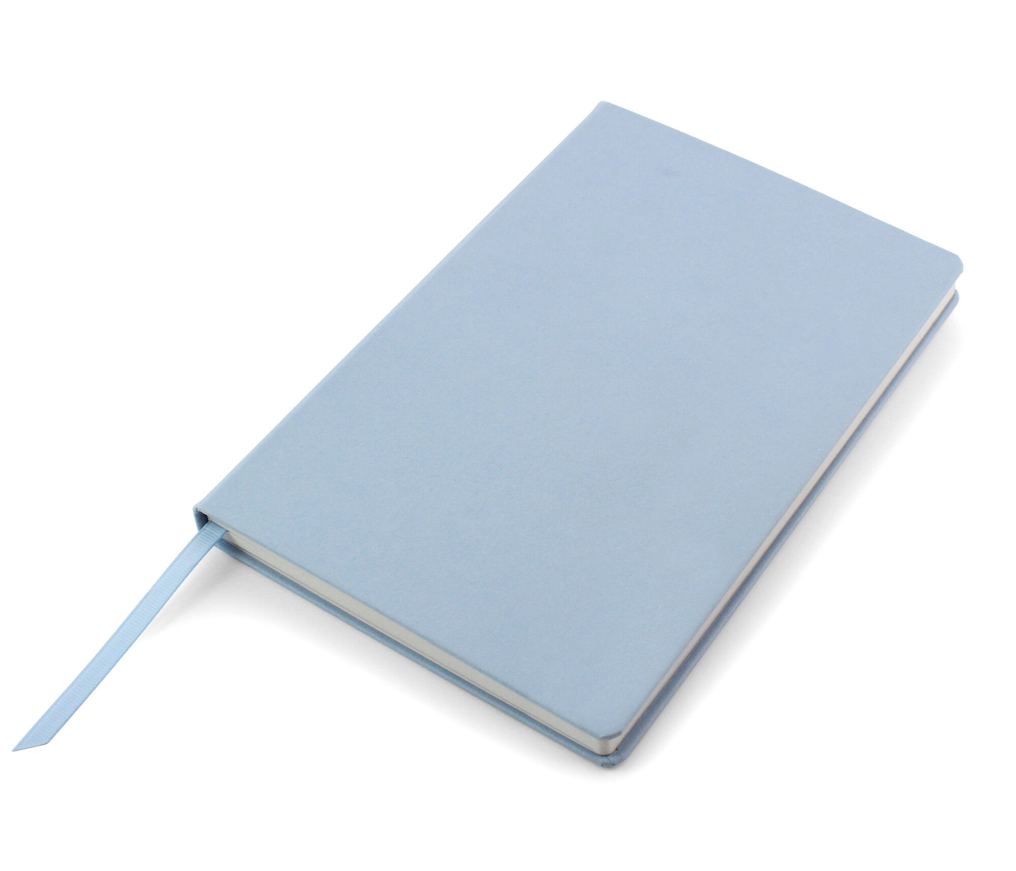 Cafeco Recycled Paper Casebound Notebook With Elastic Strap And Pen Loop - Breeze Blue