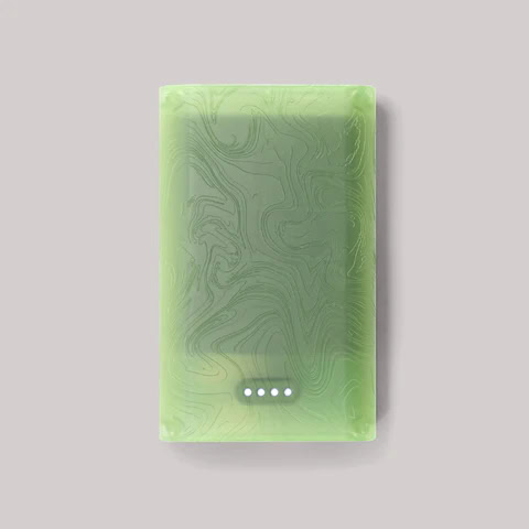 Recycled E-bike Translucent Plastic Power Bank - Translucent Nettle