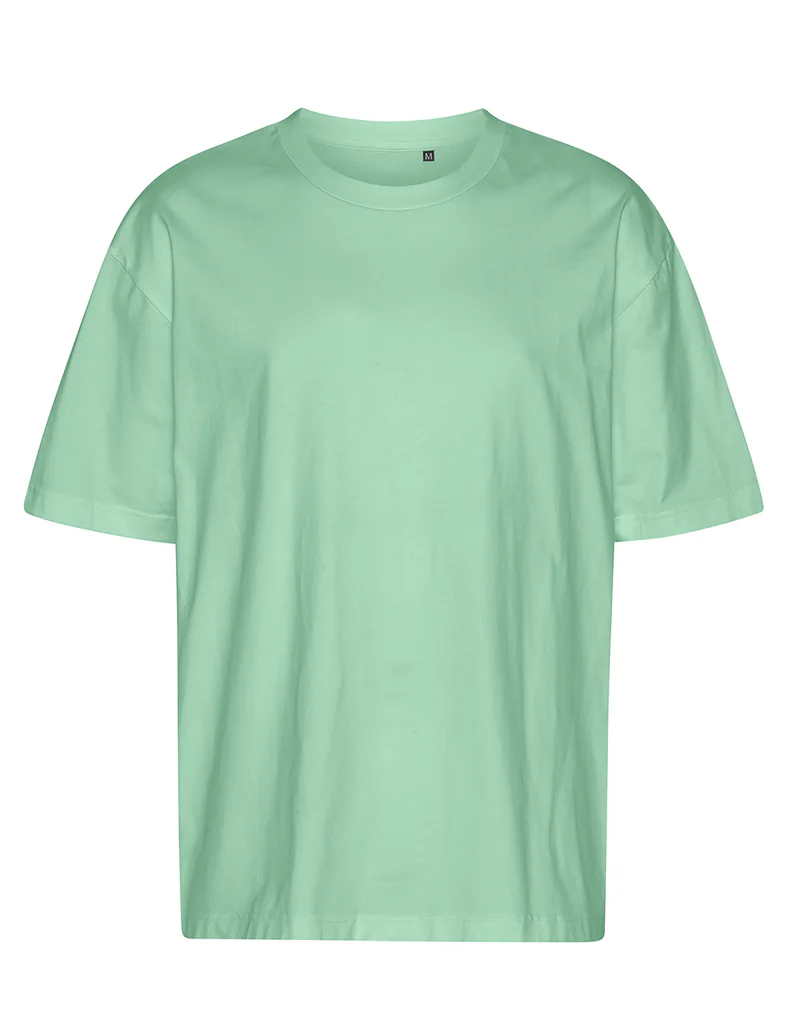 Unisex Tiger Cotton T-shirt With Organic Cotton - Dusty Mint
