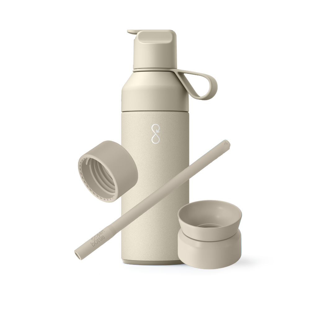 The 3 In 1 Ocean Bottle Gift Set - Sand Stone (500ml)