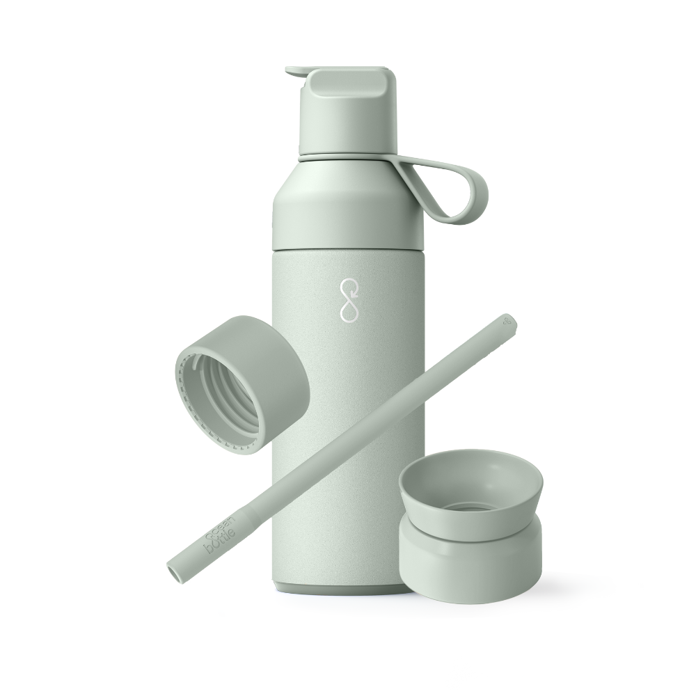 The 3 In 1 Ocean Bottle Gift Set - Shale Green (500ml)