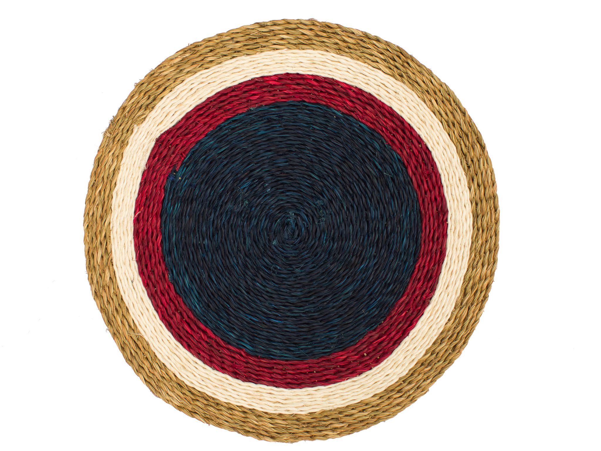 Concentric Woven Placemat - plum design