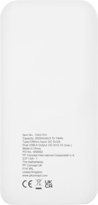 20000mah Recycled Plastic Power Bank