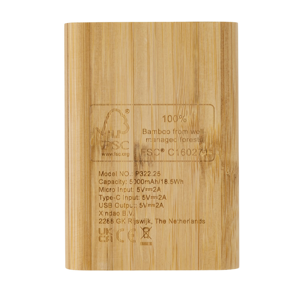 Bamboo 5000mah Powerbank