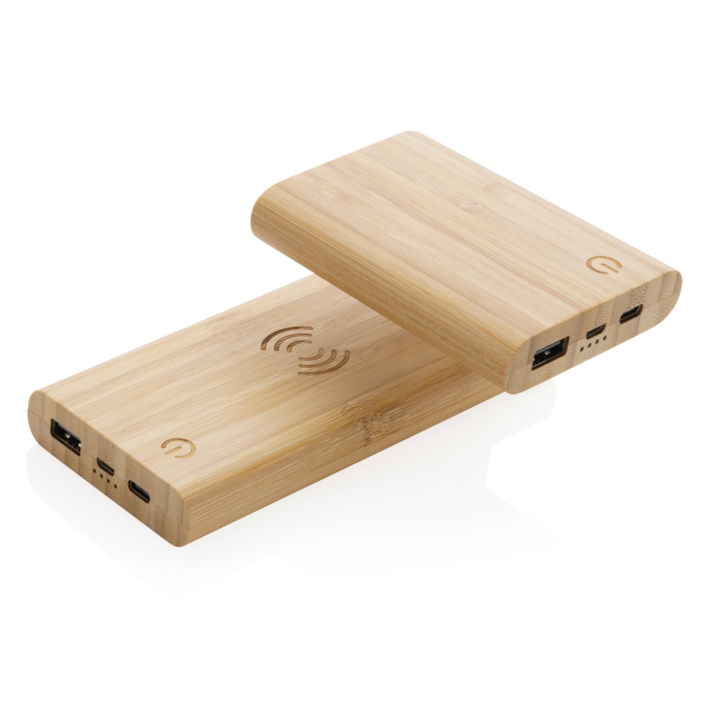 Bamboo 8000mah Wireless Powerbank