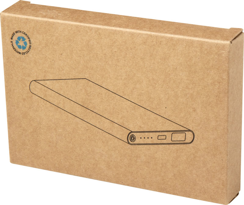 Portable 4000mah Recycled Aluminium Power Bank With Type C Charging