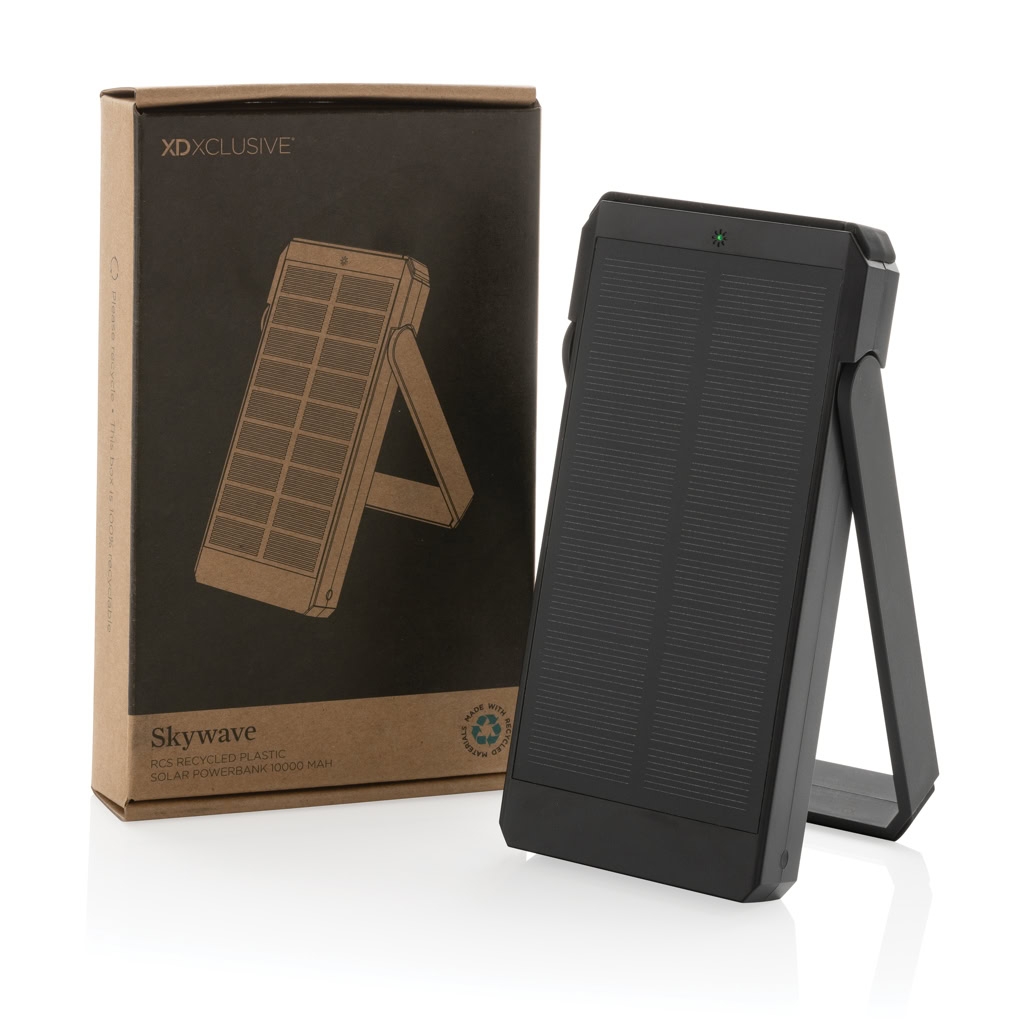 Recycled Plastic Solar Powerbank 10000mah