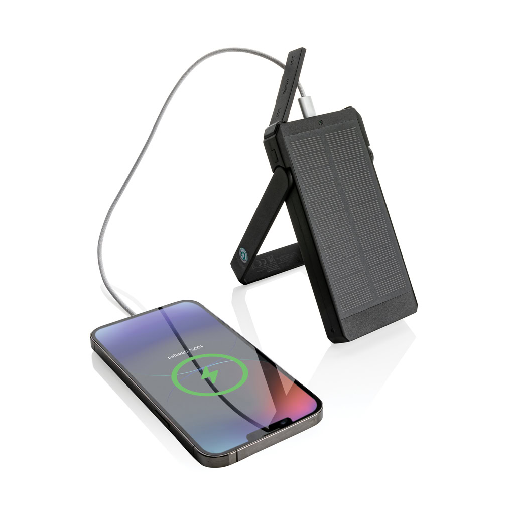 Recycled Plastic Solar Powerbank 10000mah