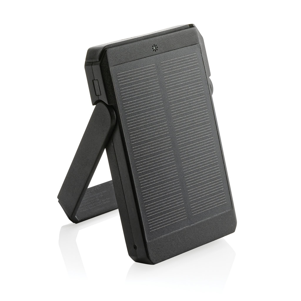 Recycled Plastic Solar Powerbank 5000mah 10w Wireless