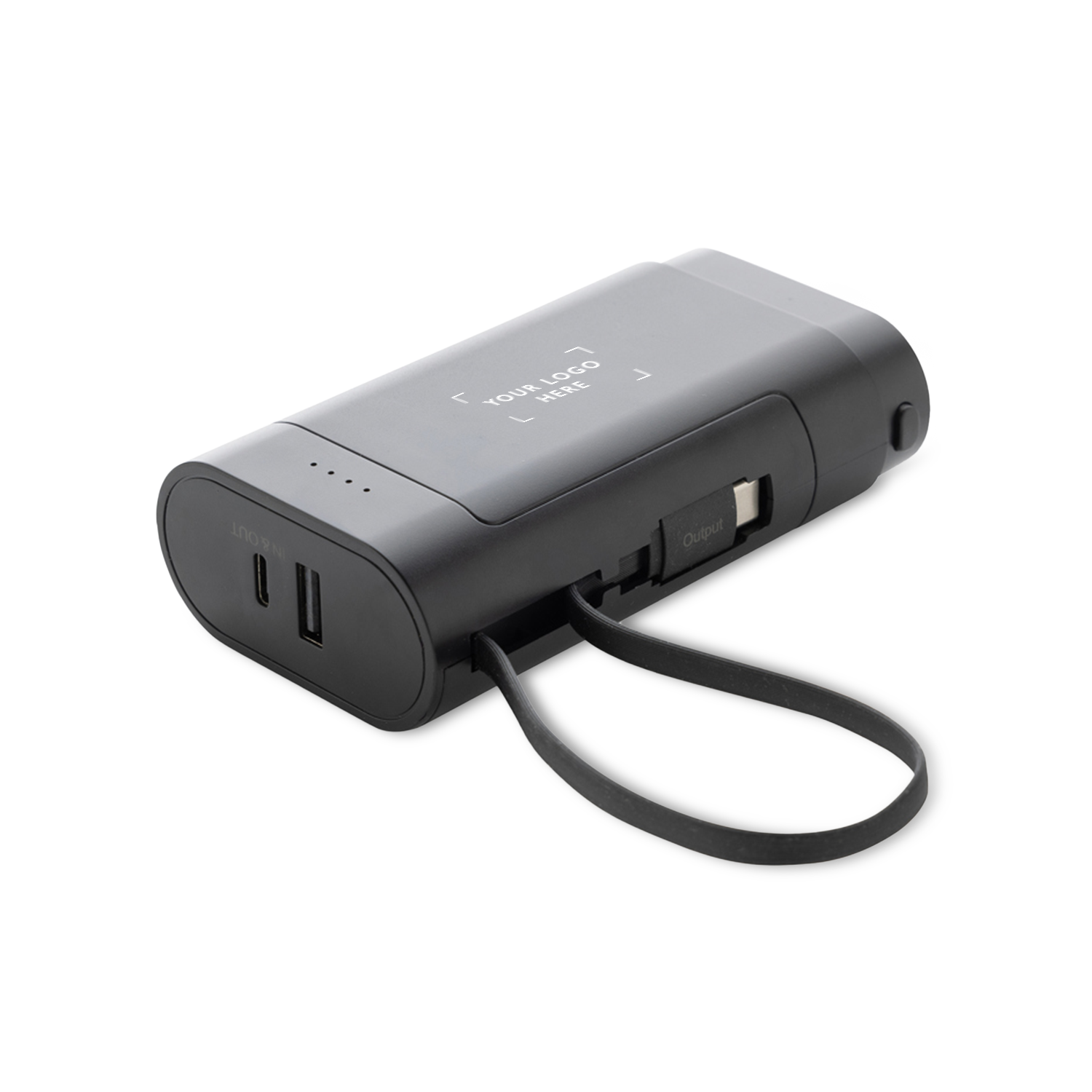 Recycled Polycarbonate 10000mah Removable Battery Powerbank